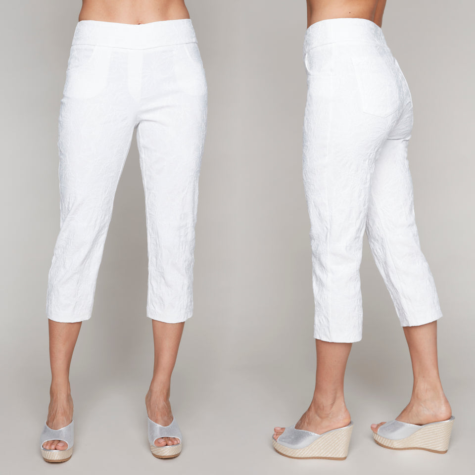 Carre Noir Spring 2025-7843-Pant-White - The Coach Pyramids