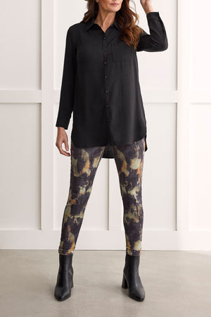 Tribal  Fall/Winter 2023-7878O/4835-Tunic Shirt -Black Orchid - The Coach Pyramids