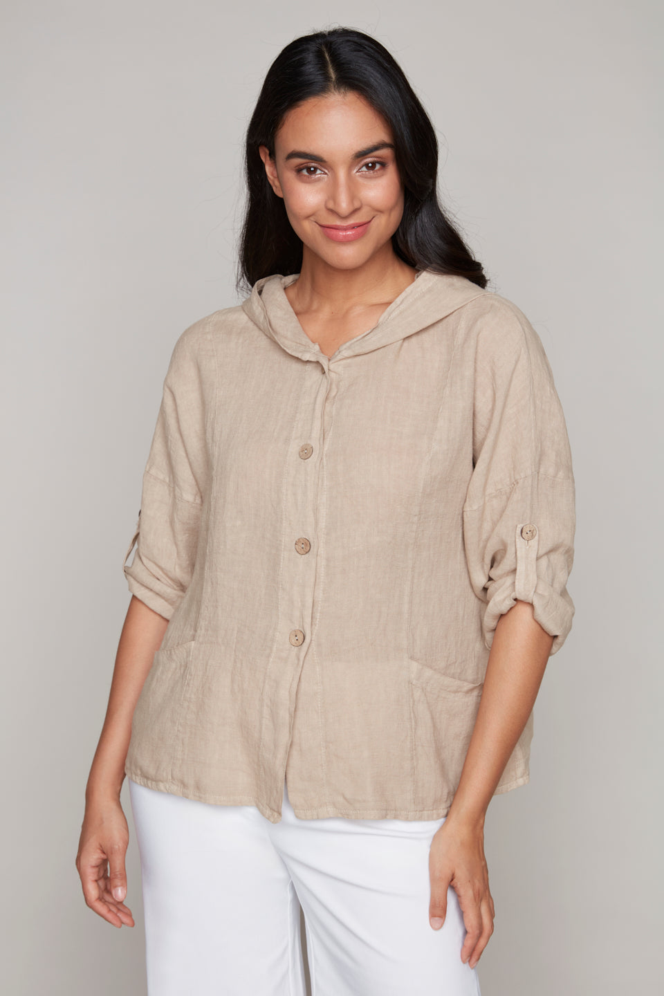 Carre Noir Spring 2025-7887-Top-Beige - The Coach Pyramids