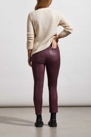 Tribal  Fall/Winter 2023-7917O/4824- Slim Crop Pant -Red Wine - The Coach Pyramids