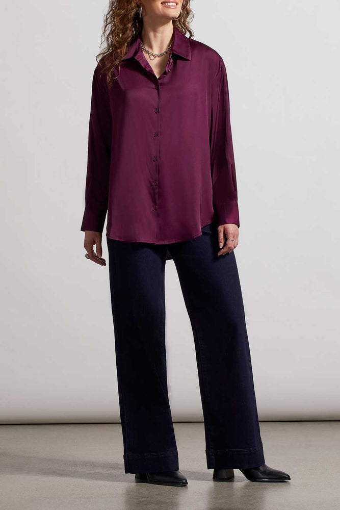 Tribal  Fall/Winter 2023-7935O/4870-Shirt -Black Orchid - The Coach Pyramids