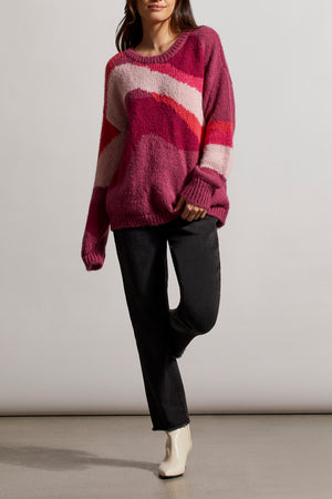 Tribal  Fall/Winter 2023-7949O/4862- Sweater -Dusty Plum - The Coach Pyramids