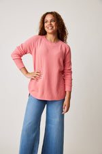 Parkhurst-Spring 2024-80049-Skyler Sweatshirt-Pink Sorbet Combo - The Coach Pyramids