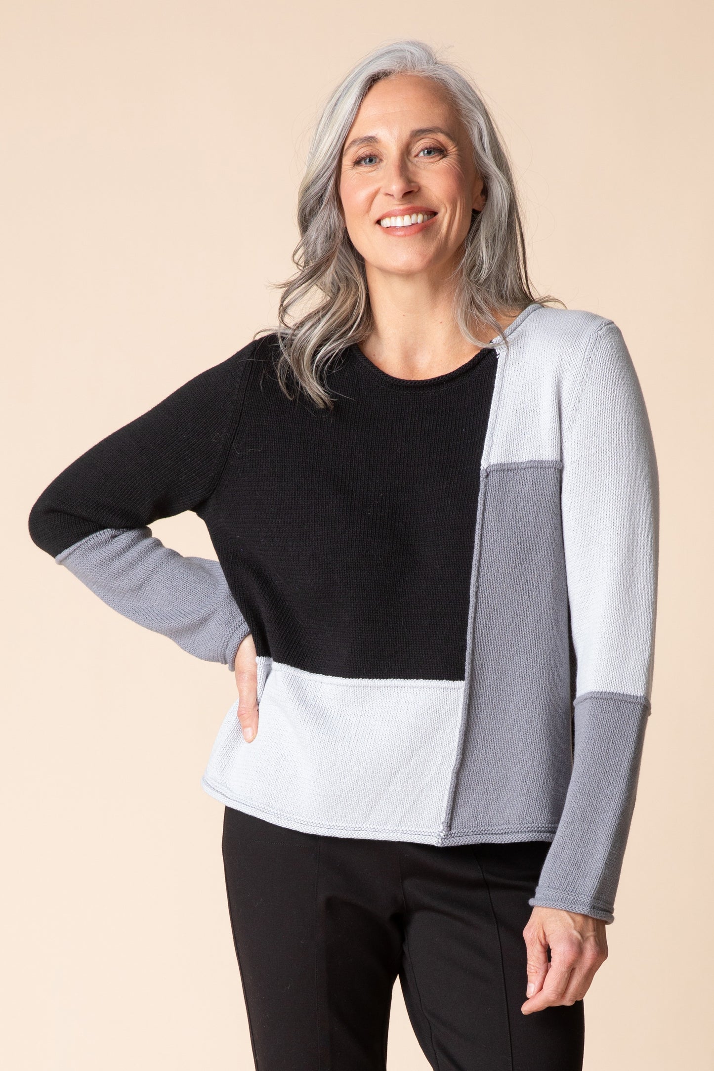 Habitat-H81255-Block Party Sweater-Mist - The Coach Pyramids