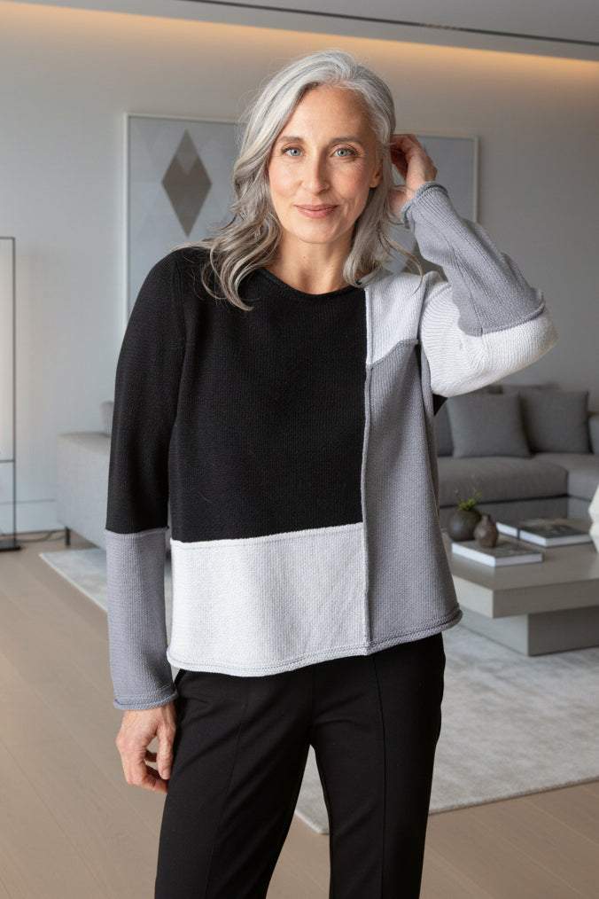Habitat-H81255-Block Party Sweater-Mist - The Coach Pyramids