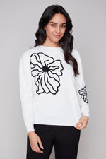 Carre Noir Fall/Winter 2025-8128-816C-Knit Sweater-Ivory - The Coach Pyramids