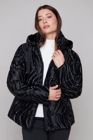 Carre Noir Fall/Winter 2025-8186-058C-Woven Jacket-Black - The Coach Pyramids