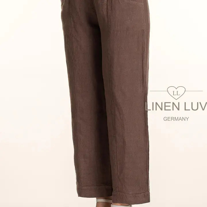 Linen Luv-PT672-69-French Linen Pant-Moro - The Coach Pyramids