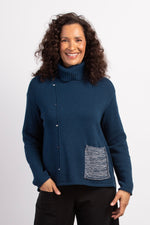 Habitat Fall/Winter 2023-H83004F3-Turtle Neck-Baltic - The Coach Pyramids