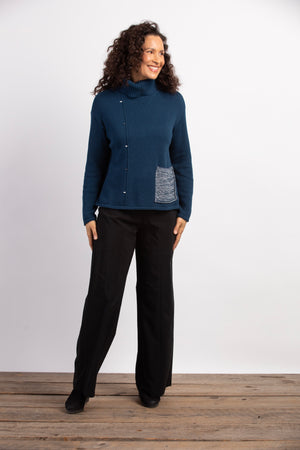 Habitat Fall/Winter 2023-H83004F3-Turtle Neck-Baltic - The Coach Pyramids