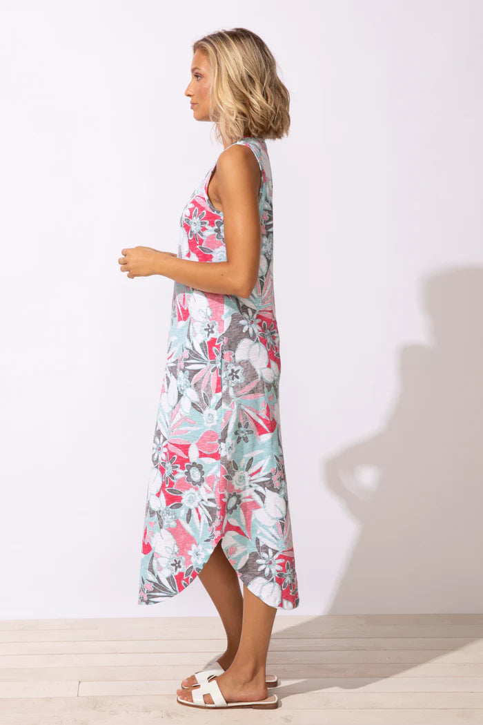 Habitat Escape-E83406-Sleeveless Seamed Dress-Poppy - The Coach Pyramids