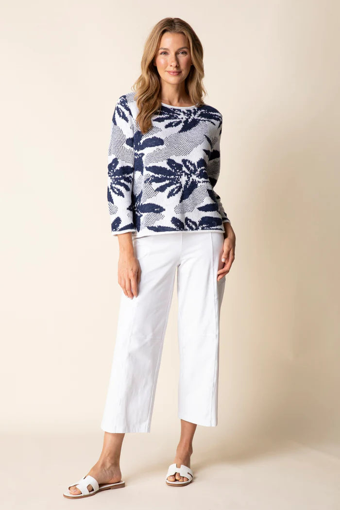 Habitat-H83500- Petal Pullover-Navy - The Coach Pyramids