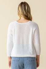 Habitat Spring/Summer 2025-H84013-Crochet Pullover-White