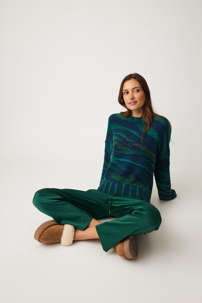 Parkhurst- Fall/Winter 2024-85195-2UF-Mallory Sweater-Navy Jade Mix