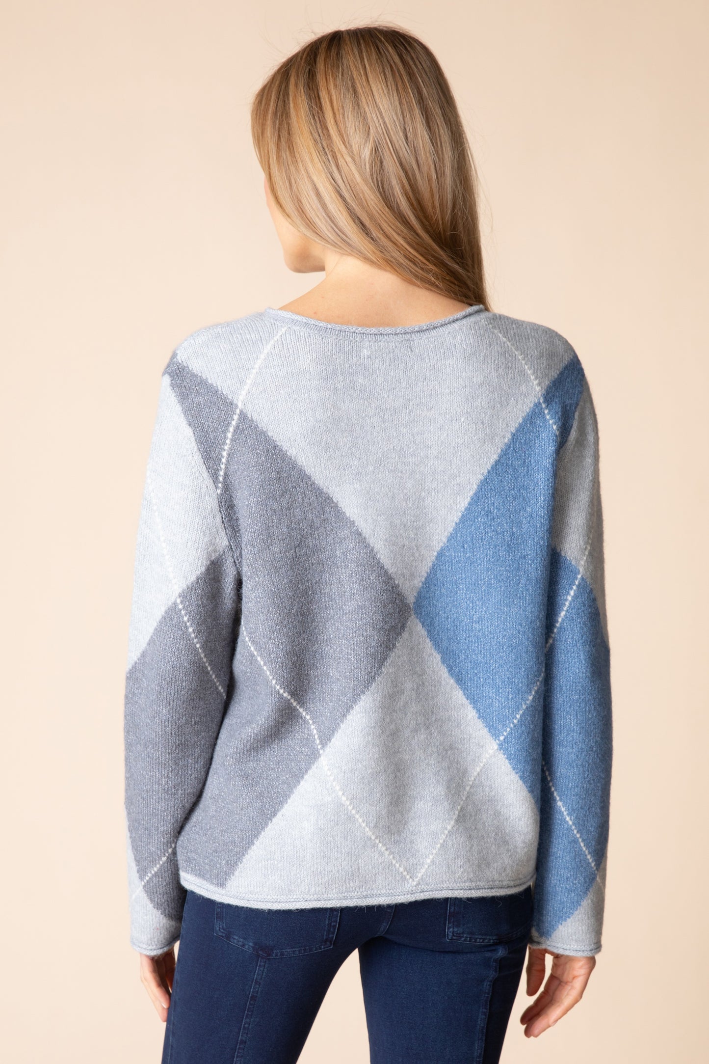 Habitat-H86820-Argyle Pullover-Mist - The Coach Pyramids