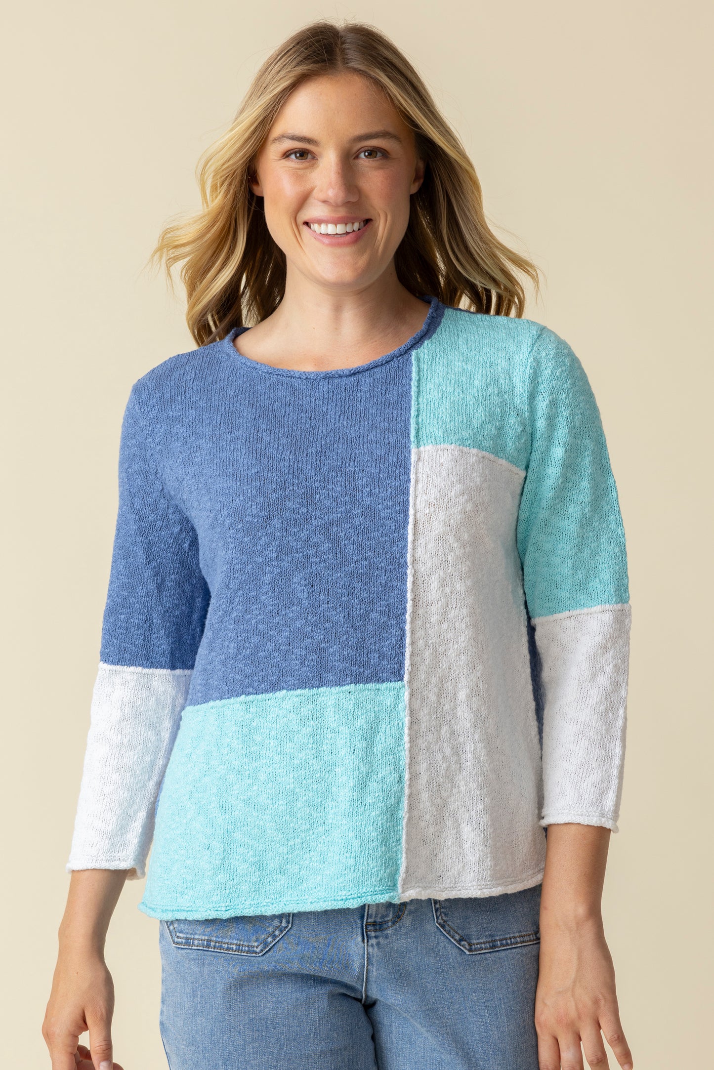 Habitat Spring/Summer 2025-H89514-Color Block Pullover-Dusk - The Coach Pyramids