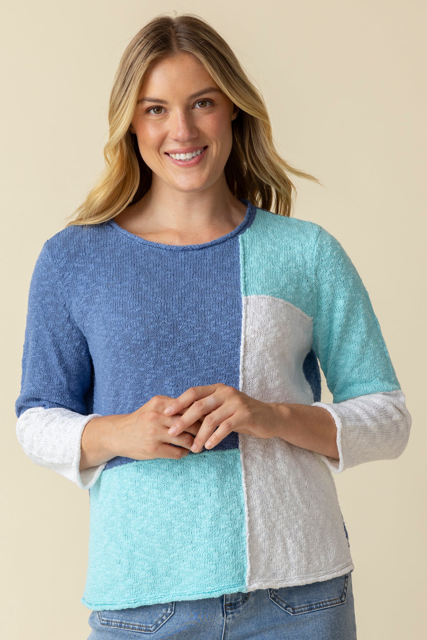 Habitat Spring/Summer 2025-H89514-Color Block Pullover-Dusk - The Coach Pyramids
