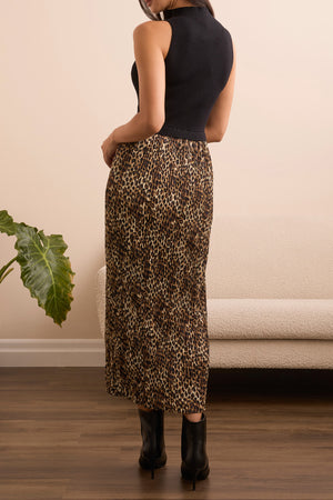 Tribal Fall 2025-905O-8274-Sleeveless Maxi Dress W/Lining-Black - The Coach Pyramids