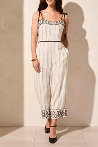 Tribal Spring/Summer 2025-910O-8108-Sleeveless Jumper W/Embroidery And Tassels-Black - The Coach Pyramids
