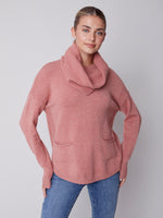 Charlie B Fall 2023-C2420R-464A- Sweater-Cinnamon - The Coach Pyramids