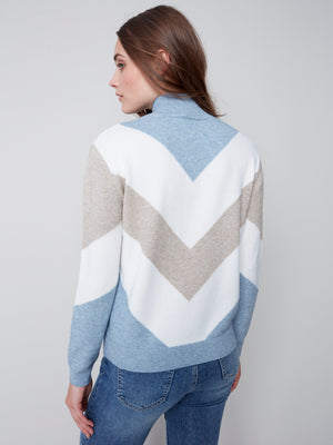 Charlie B Fall 2023-C2518-974A-Sweater- Snowflake - The Coach Pyramids