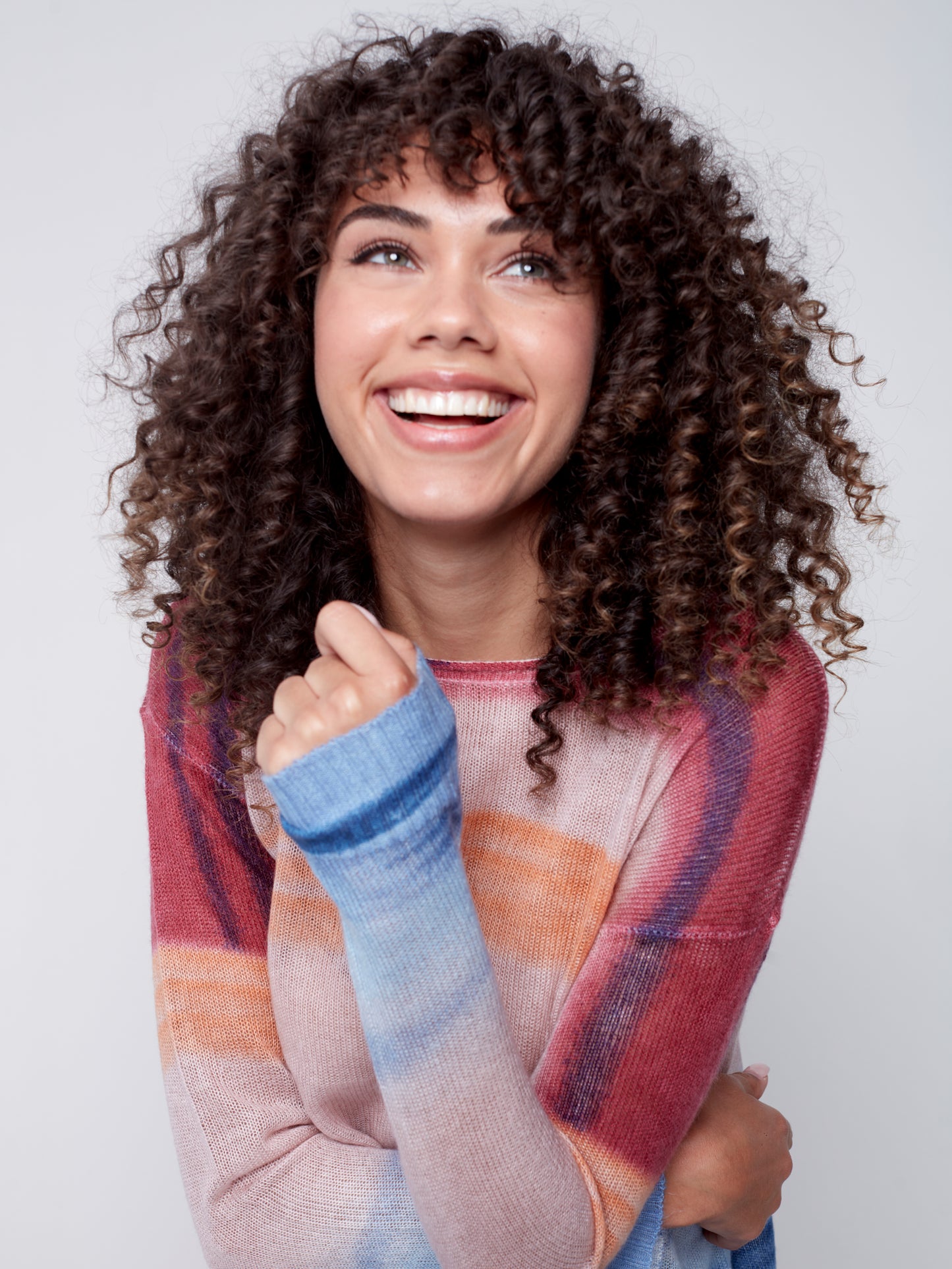 Charlie B Fall 2023-C2577-645B-Printed  Sweater -Multi Color - The Coach Pyramids