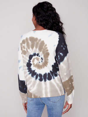 Copy of Charlie B Fall 2023-C2581-464A-Printed Sweater -Spruce - The Coach Pyramids