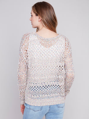 Charlie B  Spring/Summer 2024-C2640-861B-Crochet Top-Multicolor - The Coach Pyramids