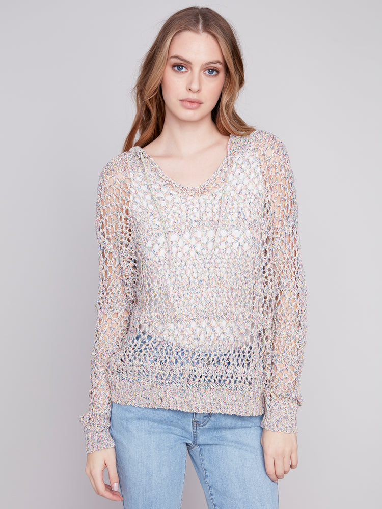 Charlie B  Spring/Summer 2024-C2640-861B-Crochet Top-Multicolor - The Coach Pyramids