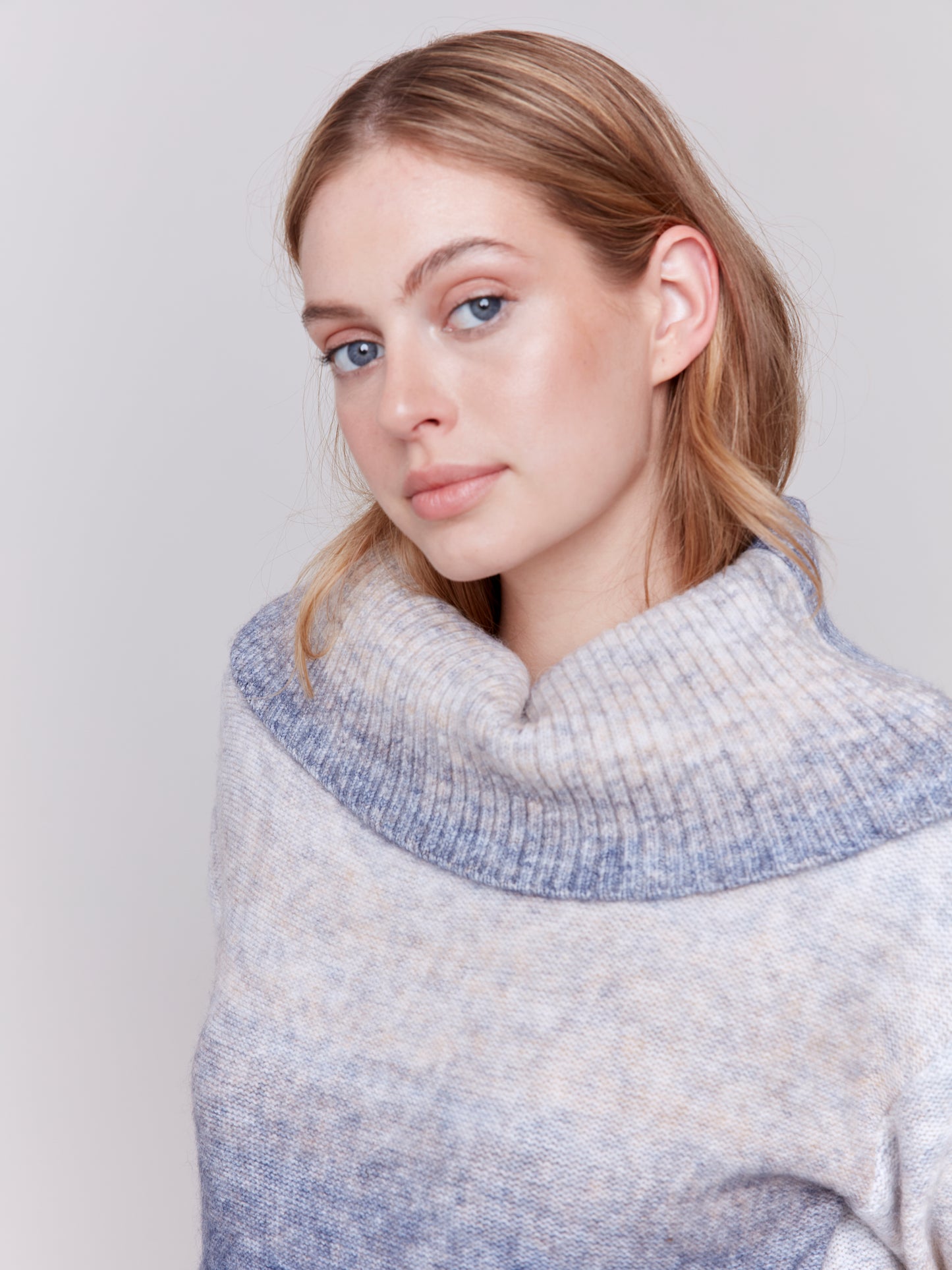 Charlie B Fall 2024-C2659-P422-Long Sweater-Frost - The Coach Pyramids