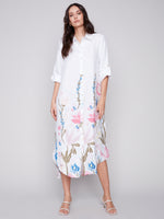 Charlie B Spring/Summer 2024-C3106PP-032B-Printed Long Duster-Pastel - The Coach Pyramids