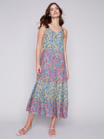 Charlie B Spring/Summer 2024-C3169P-510B-Sleeveless Maxi Dress-Glory - The Coach Pyramids