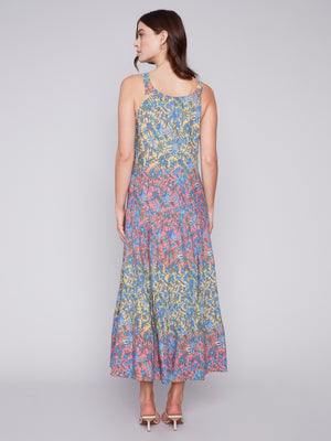 Charlie B Spring/Summer 2024-C3169P-510B-Sleeveless Maxi Dress-Glory - The Coach Pyramids