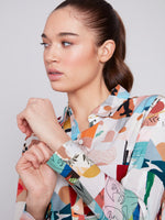 Charlie B Spring/Summer 2024 -C4252-634A-Long Sleeve Shirt-Story - The Coach Pyramids