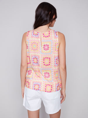 Charlie B Spring/Summer 2024-C4512-808B-Printed Top-Festival - The Coach Pyramids