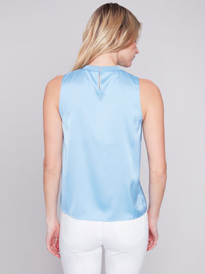 Charlie B Spring/Summer 2024-C4530-767B-Sleeveless Top-Sky - The Coach Pyramids