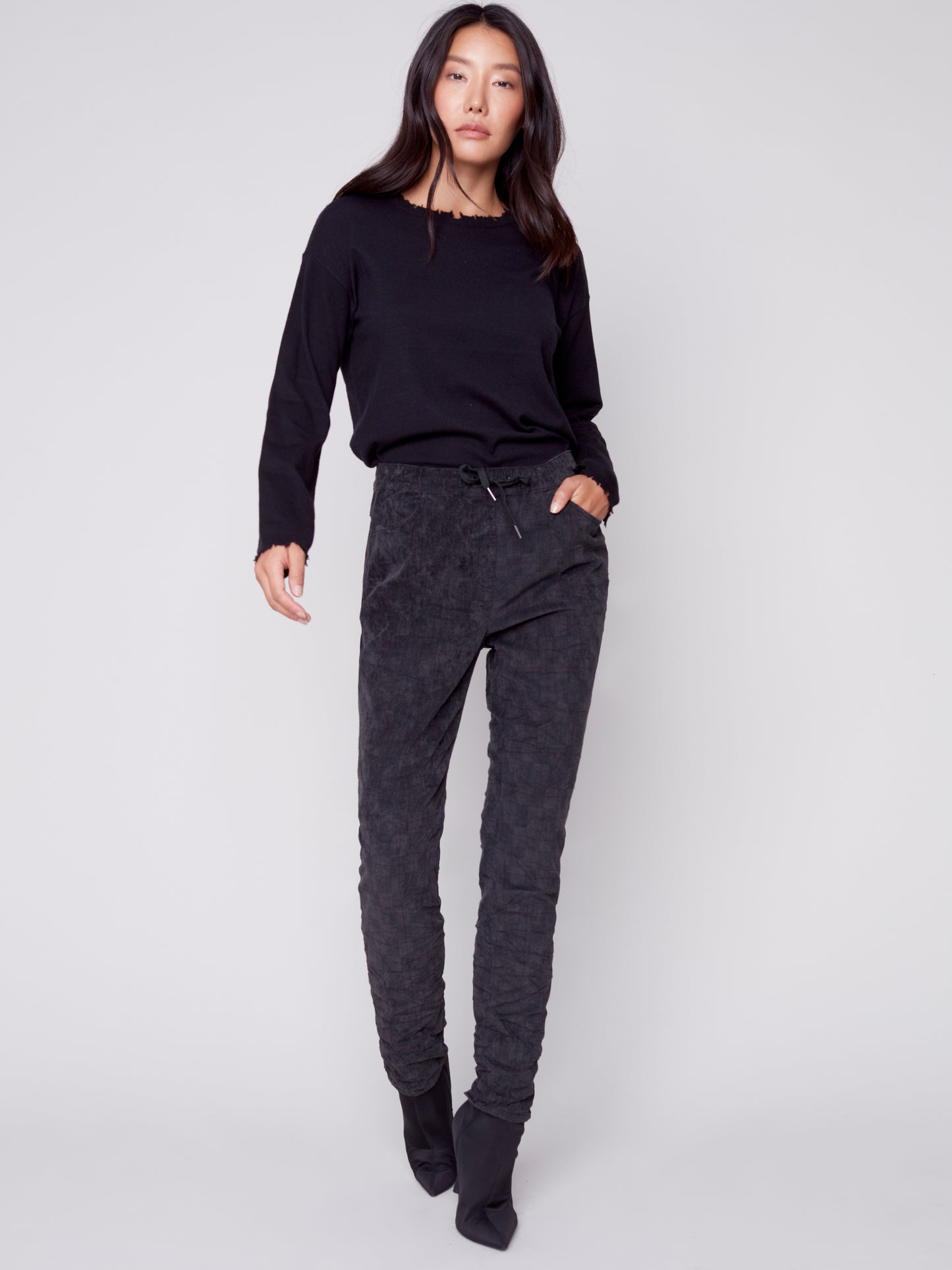 Charlie B Fall 2023-C5226RR-622B-Pull On Pant-Port - The Coach Pyramids