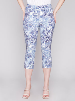 Charlie B Spring/Summer 2024-C5259XD-651A-Pants/Cuffs-Leaves - The Coach Pyramids