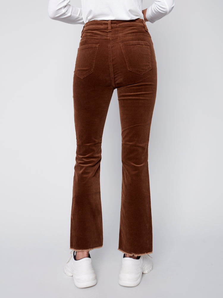 Charlie B Fall 2023-C5429-660B-Corduroy Pant-Truffle - The Coach Pyramids