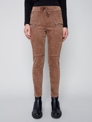 Charlie B Fall 2023-C5438-663B-Jogger  Pant-Truffle - The Coach Pyramids