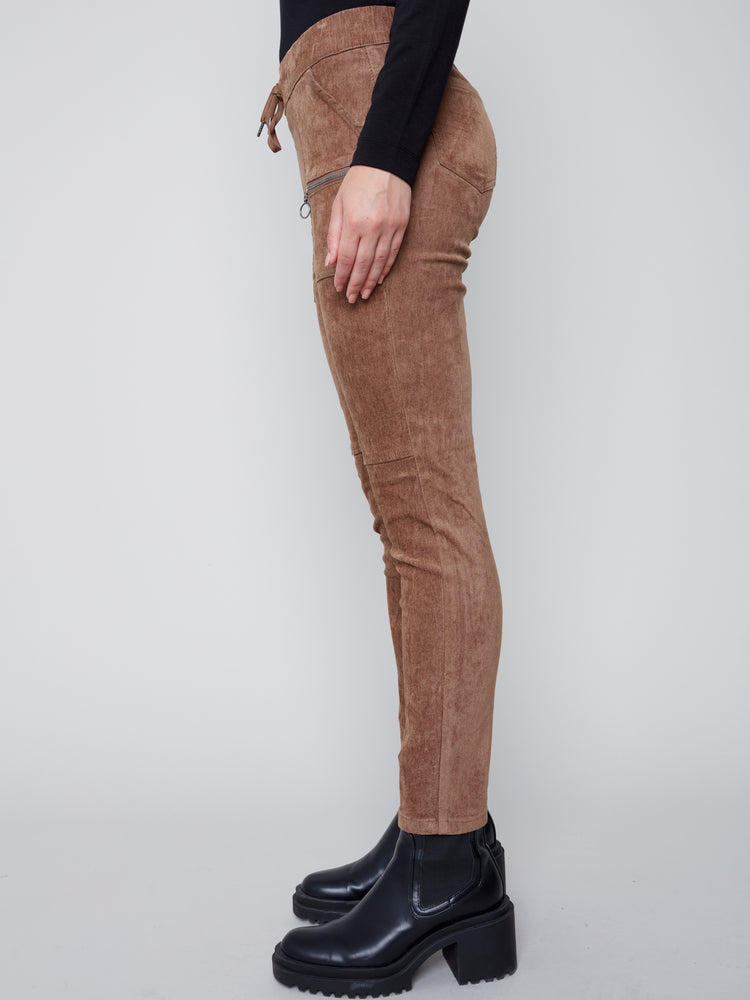 Charlie B Fall 2023-C5438-663B-Jogger  Pant-Truffle - The Coach Pyramids