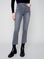 Charlie B Fall 2023-C5443-551A-Denim Pant-Medium Grey - The Coach Pyramids