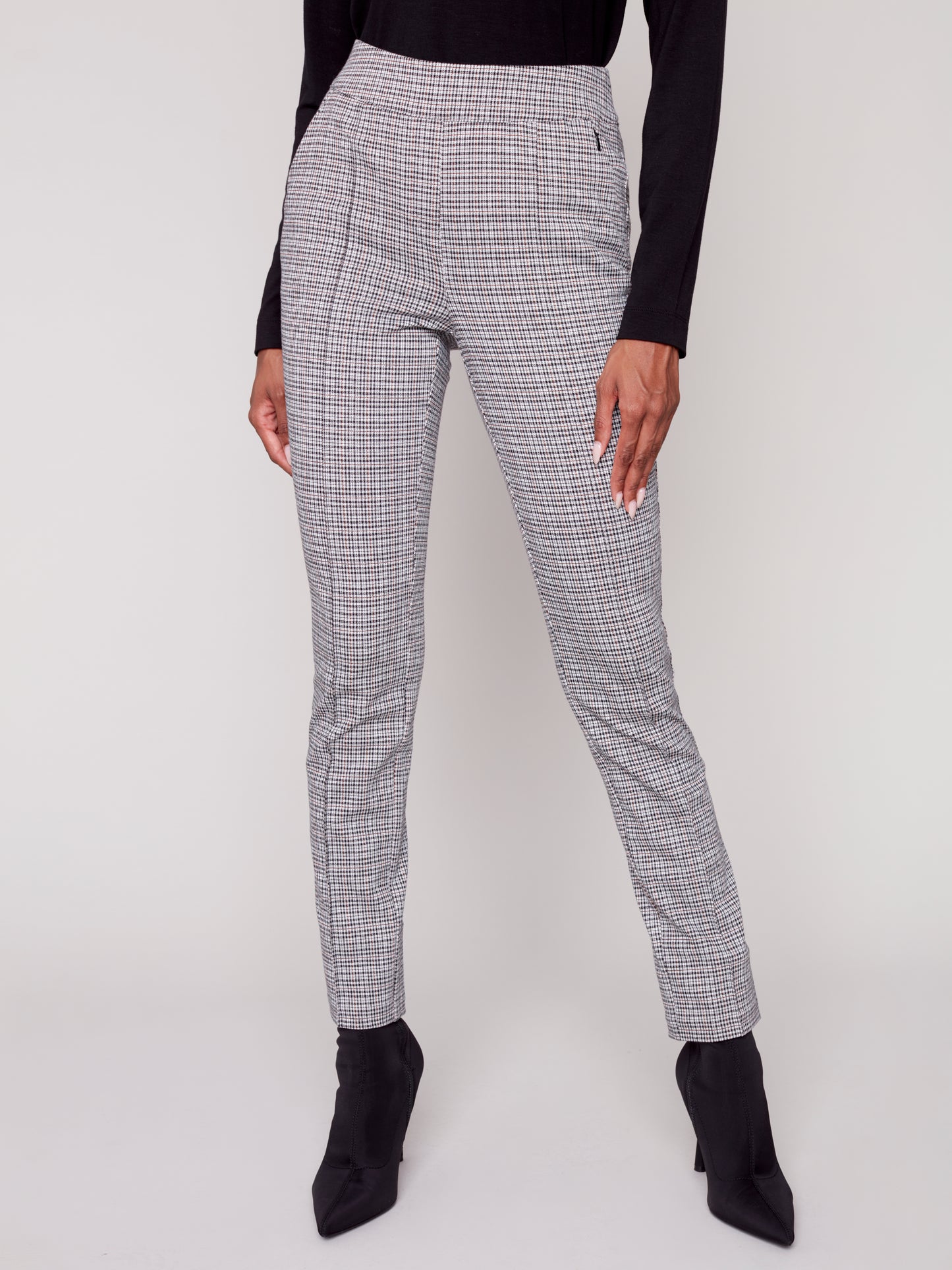 Charlie B Fall 2023-C5445-675B-Stretch Pull On  Pant-Cinnamon - The Coach Pyramids