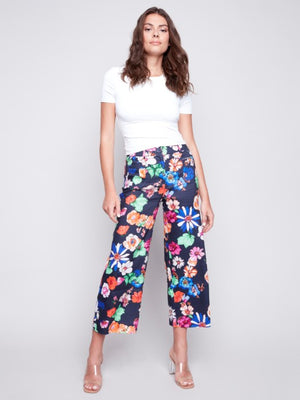 Charlie B  Spring/Summer 2024-C5478P-913B-Wide Leg Pant-Gardenia - The Coach Pyramids