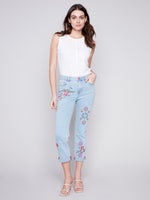 Charlie B Spring/Summer 2024-C5479-431A-Denim Pant-Bleach Blu - The Coach Pyramids