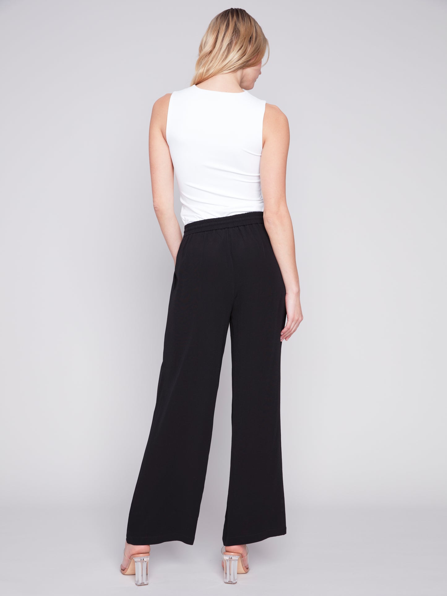 Charlie B Spring/Summer 2024-C5493-866B- Pant-Black - The Coach Pyramids