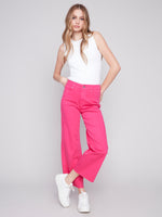 Charlie B Spring/Summer 2024-C5497-618A-Wide Leg Pant-Punch - The Coach Pyramids
