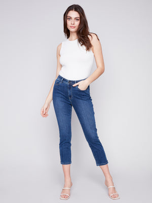 Charlie B Spring/Summer 2024-C5516-431A-Denim Pant-Indigo | The