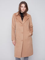 Charlie B Fall 2023-C6280-727B-Long Coat -Truffle - The Coach Pyramids