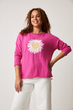 Parkhurst-Spring 2024-87273-Summer Flower Sweater-Cruise Daisy Combo - The Coach Pyramids